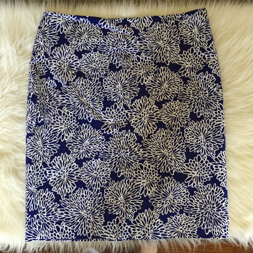 Liz Claiborne Size 14 Skirt Pencil Floral Straight